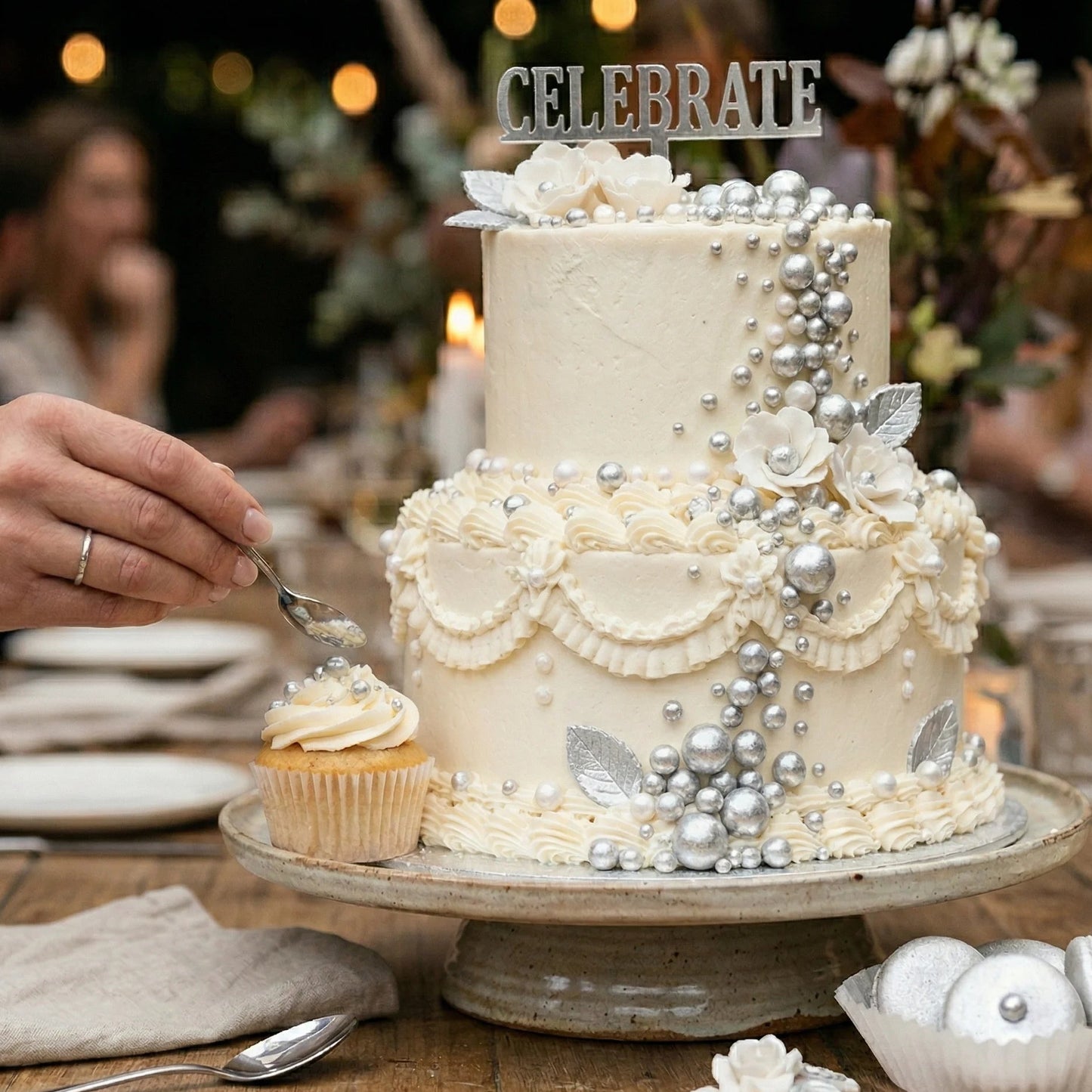 Silver Sugar Balls – Premium